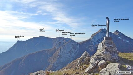 Arriviamo alla Madonnina del M.Moregallo.