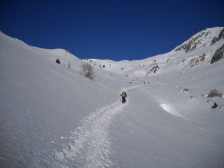 salendo l'ultimo tratto