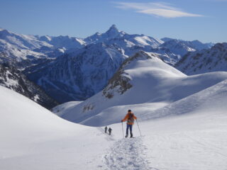 sullo sfondo Pic de Rochebrune