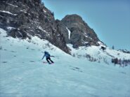 Sotto le cascate, poco prima di raggiungere il fondovalle.