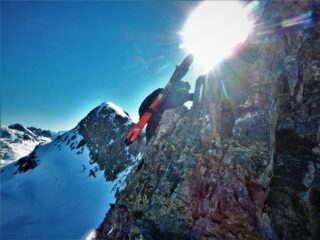 Gianfranco sulla guglia a sx. della selletta