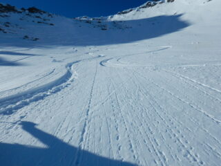 splendida neve sotto al colle del rutor