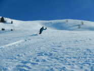 discesa su bella neve