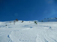 dieci cm. di neve fresca su fondo portante