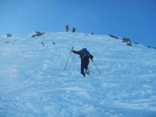 tratto finale salito a piedi