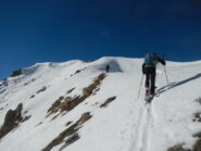 l'arrivo sulla cresta