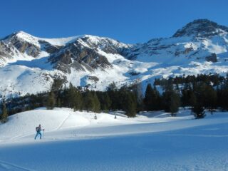 bella neve sul ripiano che precede il Col Perdù