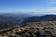 vista infinita verso la pianura...