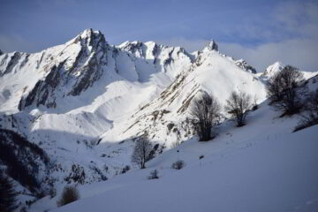 Creton du Midi e Testa di Face salendo da Crevacol