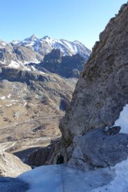 Francesco in uscita dalla colata