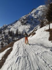 Fine del traverso sulla stradina