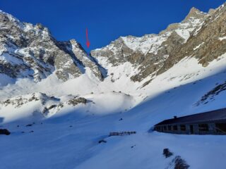 Il Colle di Feluma con il couloir NE
