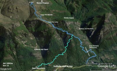 la traccia del nostro percorso