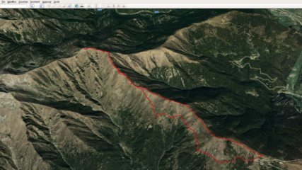 Vista d'insieme del nostro percorso.