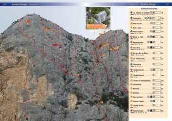 Topo della zona. La via in questione in verità attraversa a sinistra più tardi