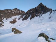 Granero a sx e Meidassa a dx,con il conoide di accesso al canale.