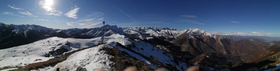 panoramica dalla cima