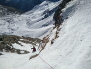 Canale di neve,quasi all'uscita.