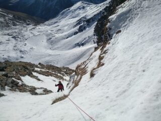 Canale di neve,quasi all'uscita.