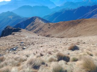 La bella dorsale verso Le piane