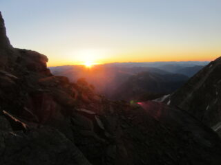 alba sulla cresta N tra Fletschhorn e Senggchuppa