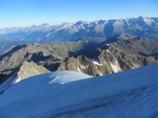 neve e ghiaccio prima del Fletschhorn