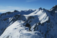 l'Aiguille de Lesache dalla cima del Fourchon