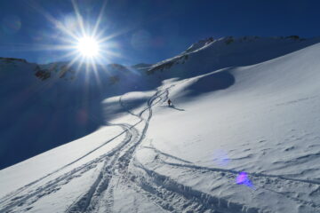 tratto di splendida neve