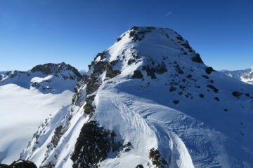 la cima principale tracciata