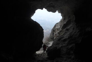 Dall'interno della cava