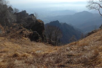 Scendendo dal colle Aragno ovest