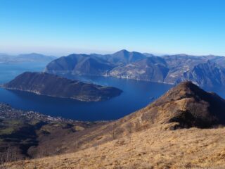 Lago d'Iseo e MOnte Isola dal M.te Caprello.
