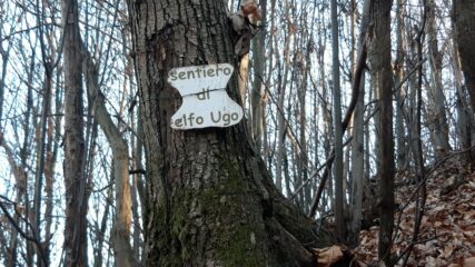 Il Sentiero di Elfo Ugo che staccandosi dall’asfalto della Via Petiva porta in breve a Cavaglià