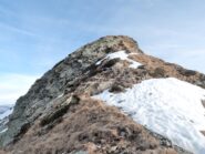 Ultimi metri della cresta Ovest per la cima