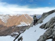 Unico passaggio privo di neve sul versante Ovest