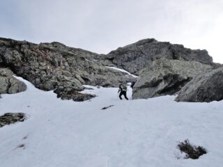 Verso la cresta Ovest