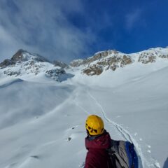appena finita la discesa, quasi arrivati alle piste di Celerina.
