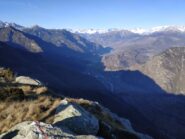 La valle dalla cima.