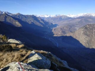 La valle dalla cima.