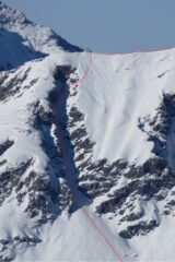 L'eiclapourou del Pignerol (foto d'archivio con ben altro innevamento rispetto all'attuale)