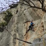 L'altra faccia della Luna, secondo tiro: Andrea verso il grande strapiombo