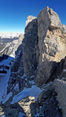 La Croda di Mezzo vista dalla Croda Ovest