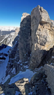 La Croda di Mezzo vista dalla Croda Ovest