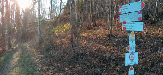 inizio sentiero 414 da bivio case Dottora