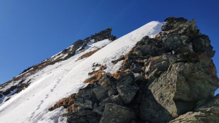 Dal deposito sci guardando verso la Becca