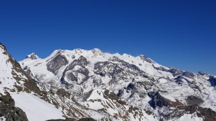 Il gruppo del Rosa dal Col de Nannaz