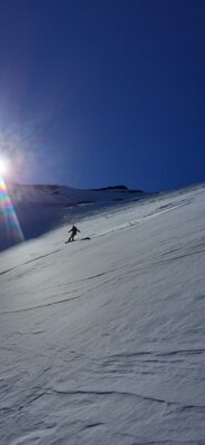 Discesa sotto la punta