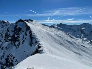 Prosecuzione della cresta verso Pra Crò