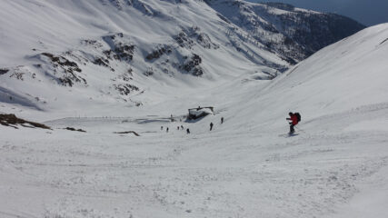 Discesa sopra l'alpe Rantin