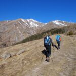 prima parte del percorso ,senza neve